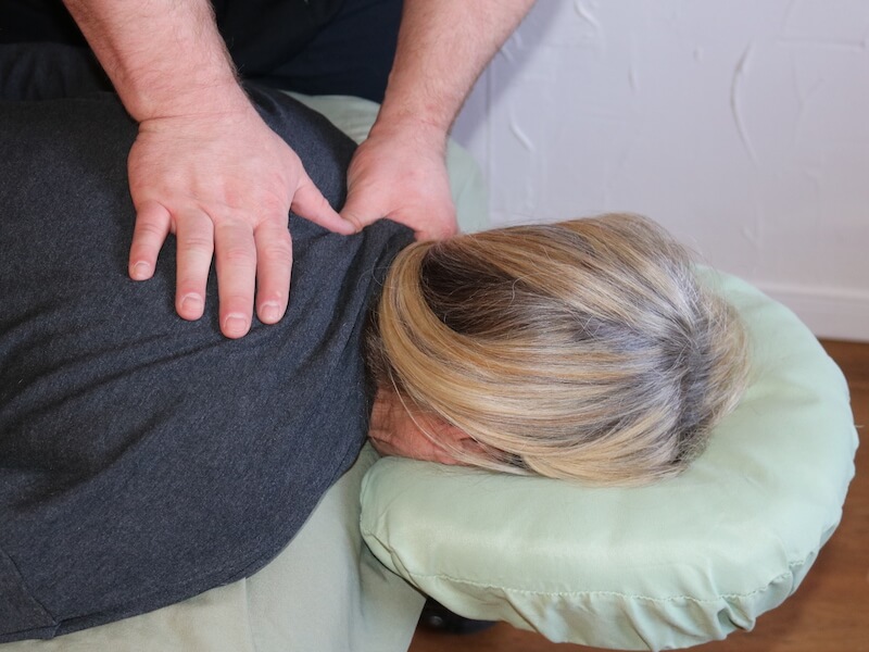James giving massage